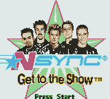 NSYNC - Get to the Show Title Screen